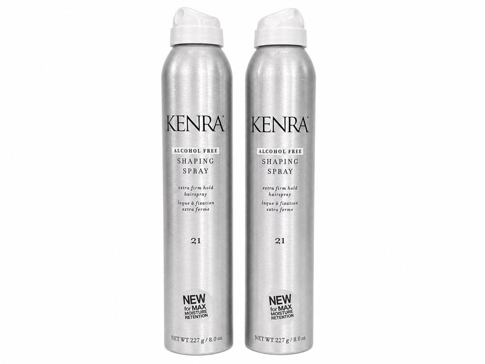 2 Pack Kenra Alcohol Free Shaping Spray 21 Extra Firm Hold 8 oz Each